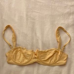 Monday Swimwear Cream Wave Clovelly Top